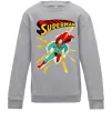 Детский Свитшот Superman lightning Серый меланж фото
