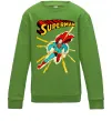 Детский Свитшот Superman lightning Лаймовый фото