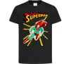 Детская футболка Superman lightning Черный фото