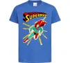 Детская футболка Superman lightning Ярко-синий фото