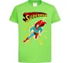 Детская футболка Superman lightning Лаймовый фото