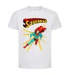 Детская футболка Superman lightning Белый фото