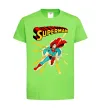 Детская футболка Superman lightning Лаймовый фото