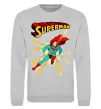 Свитшот Superman lightning Серый меланж фото