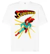 Футболка Оверсайз Superman lightning Білий фото