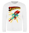 Світшот Superman lightning Білий фото