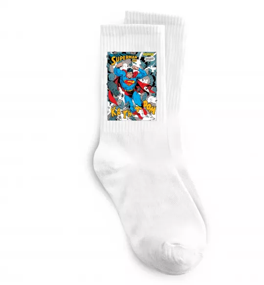 Носки Superman poster Белый фото
