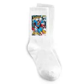 Шкарпетки Супермен (Roberto Salvador) Білий фото