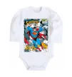 Дитячий бодік Superman poster Білий фото