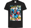 Дитяча футболка Superman poster Чорний фото