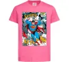 Дитяча футболка Superman poster Яскраво-рожевий фото