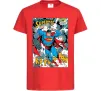 Дитяча футболка Superman poster Червоний фото