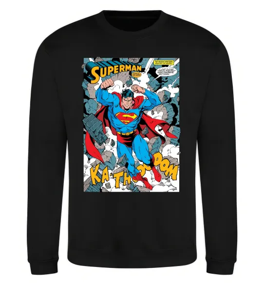 Свитшот Superman poster Черный фото