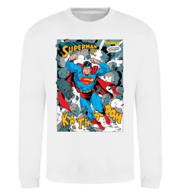 Свитшот Superman poster Белый фото