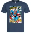 Мужская футболка Superman poster Темно-синий фото