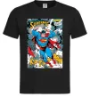 Мужская футболка Superman poster Черный фото