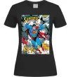 Женская футболка Superman poster Черный фото