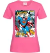Женская футболка Superman poster Ярко-розовый фото