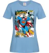Женская футболка Superman poster Голубой фото