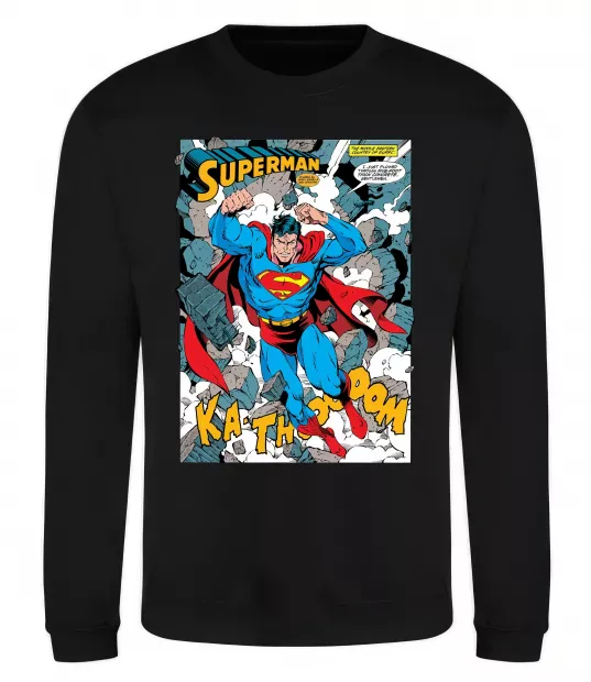 Свитшот Superman poster Черный фото