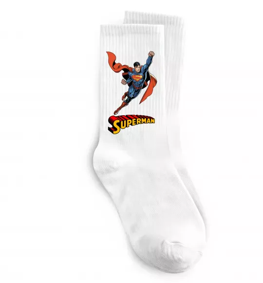 Носки Superman retro Белый фото