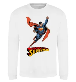 Свитшот Superman retro Белый фото