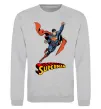 Свитшот Superman retro Серый меланж фото