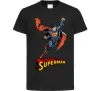 Дитяча футболка Superman retro Чорний фото