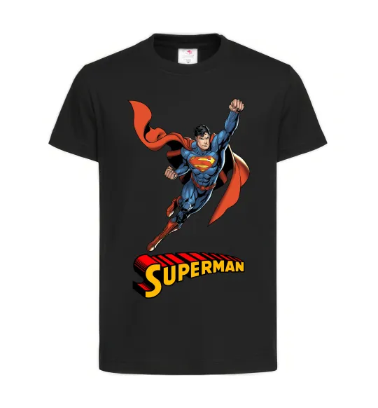 Детская футболка Superman retro Черный фото