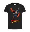 Детская футболка Superman retro Черный фото