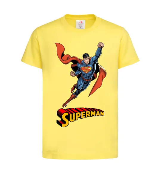 Детская футболка Superman retro Лимонный фото