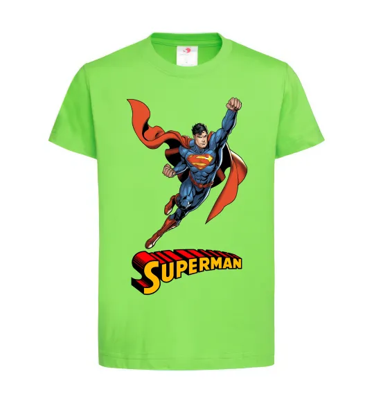 Детская футболка Superman retro Лаймовый фото