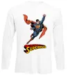 Лонгслив Superman retro Белый фото