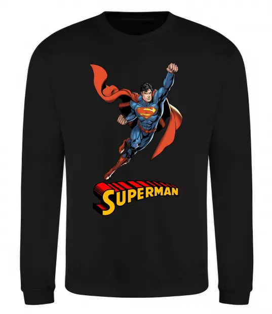 Свитшот Superman retro Черный фото