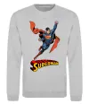 Свитшот Superman retro Серый меланж фото