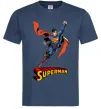 Мужская футболка Superman retro Темно-синий фото
