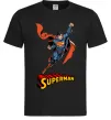 Мужская футболка Superman retro Черный фото