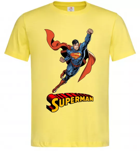 Мужская футболка Superman retro Лимонный фото