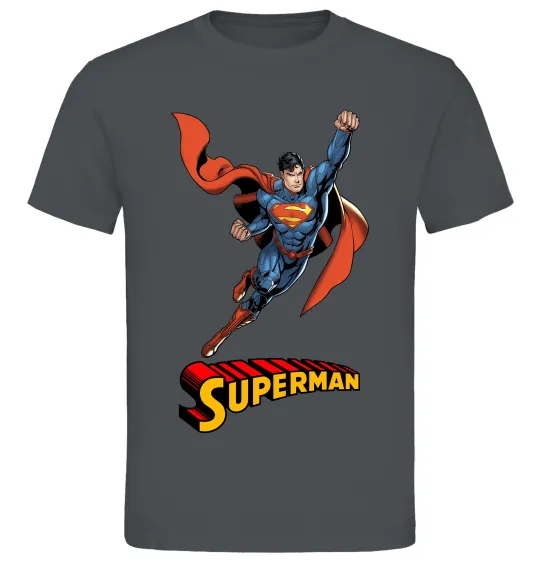 Мужская футболка Superman retro Графит фото