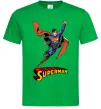 Мужская футболка Superman retro Зеленый фото