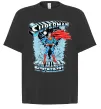 Футболка Оверсайз The man of steel Чорний Футболка Оверсайз The man of steel Чорний фото