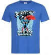 Мужская футболка The man of steel Ярко-синий фото