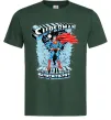 Мужская футболка The man of steel Темно-зеленый фото