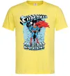 Мужская футболка The man of steel Лимонный фото