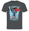 Мужская футболка The man of steel Графит фото