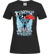 Женская футболка The man of steel Черный фото