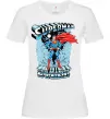 Женская футболка The man of steel Белый фото