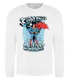 Свитшот The man of steel Белый фото