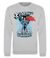 Свитшот The man of steel Серый меланж фото