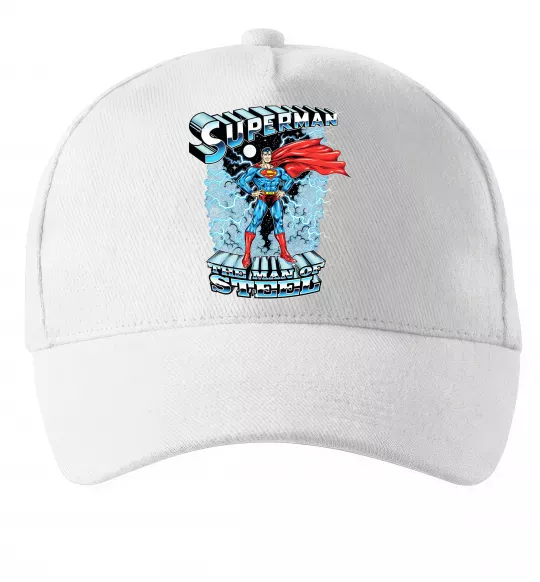 Кепка The man of steel Белый фото